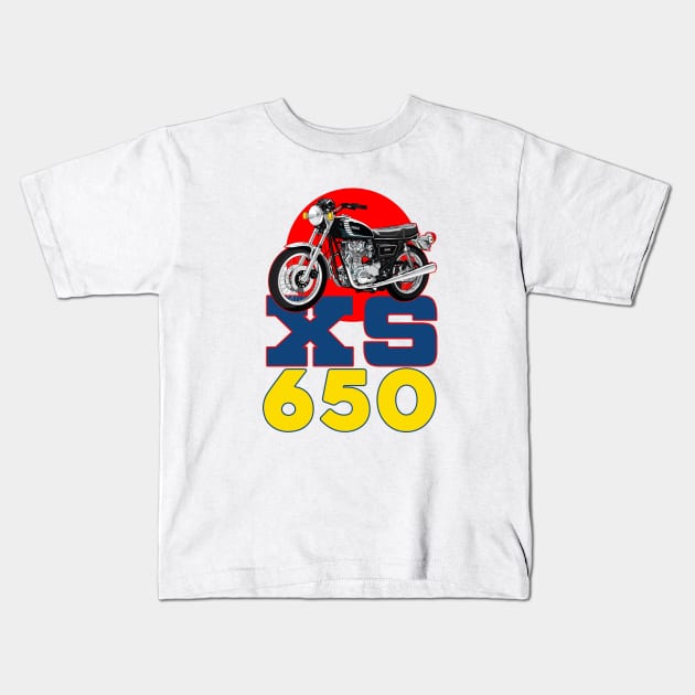 Yamaha XS650 Kids T-Shirt by Limey_57